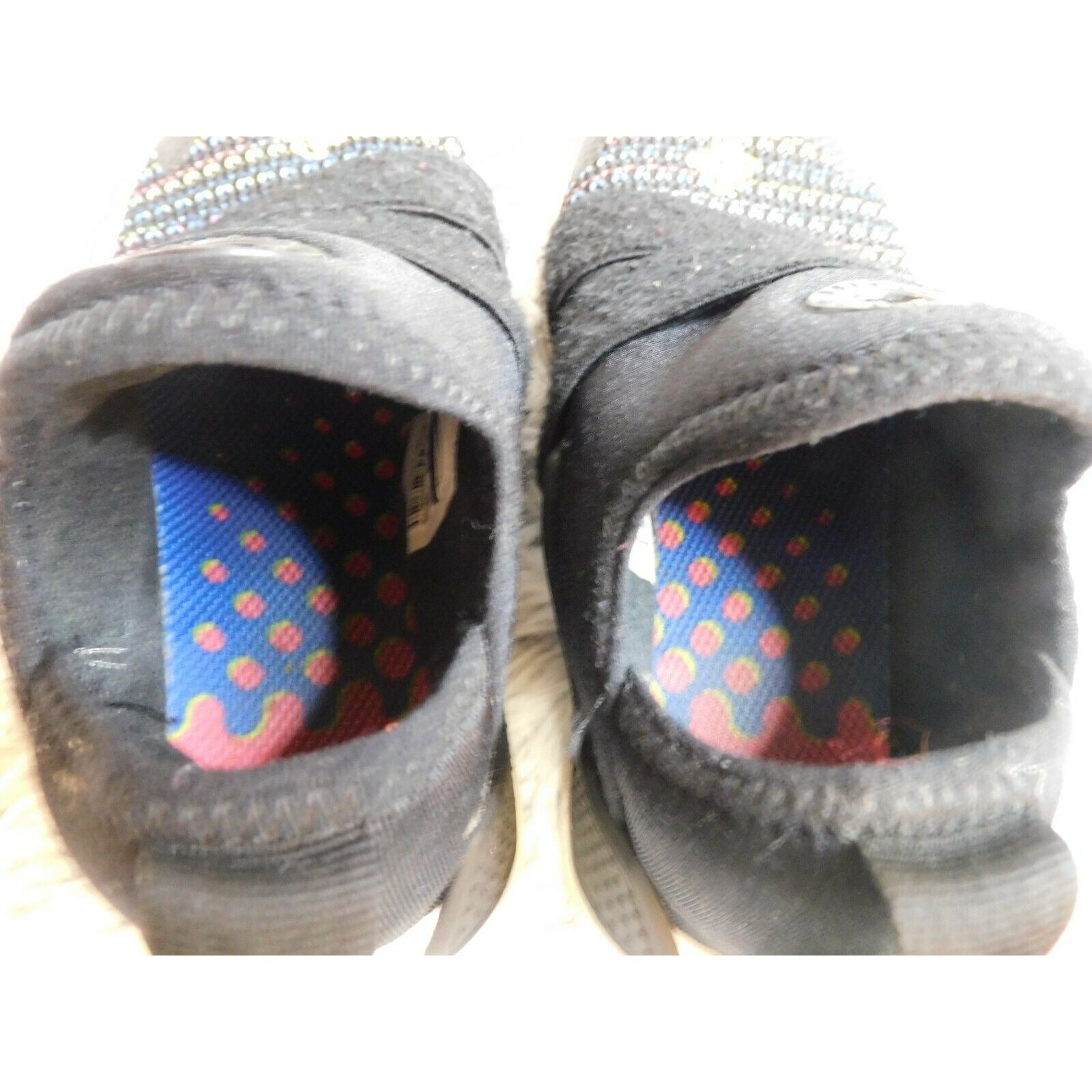 Toddler's NIKE Huarache Extreme SE Black/Rainbow Sneakers - Variety Sales Etc.