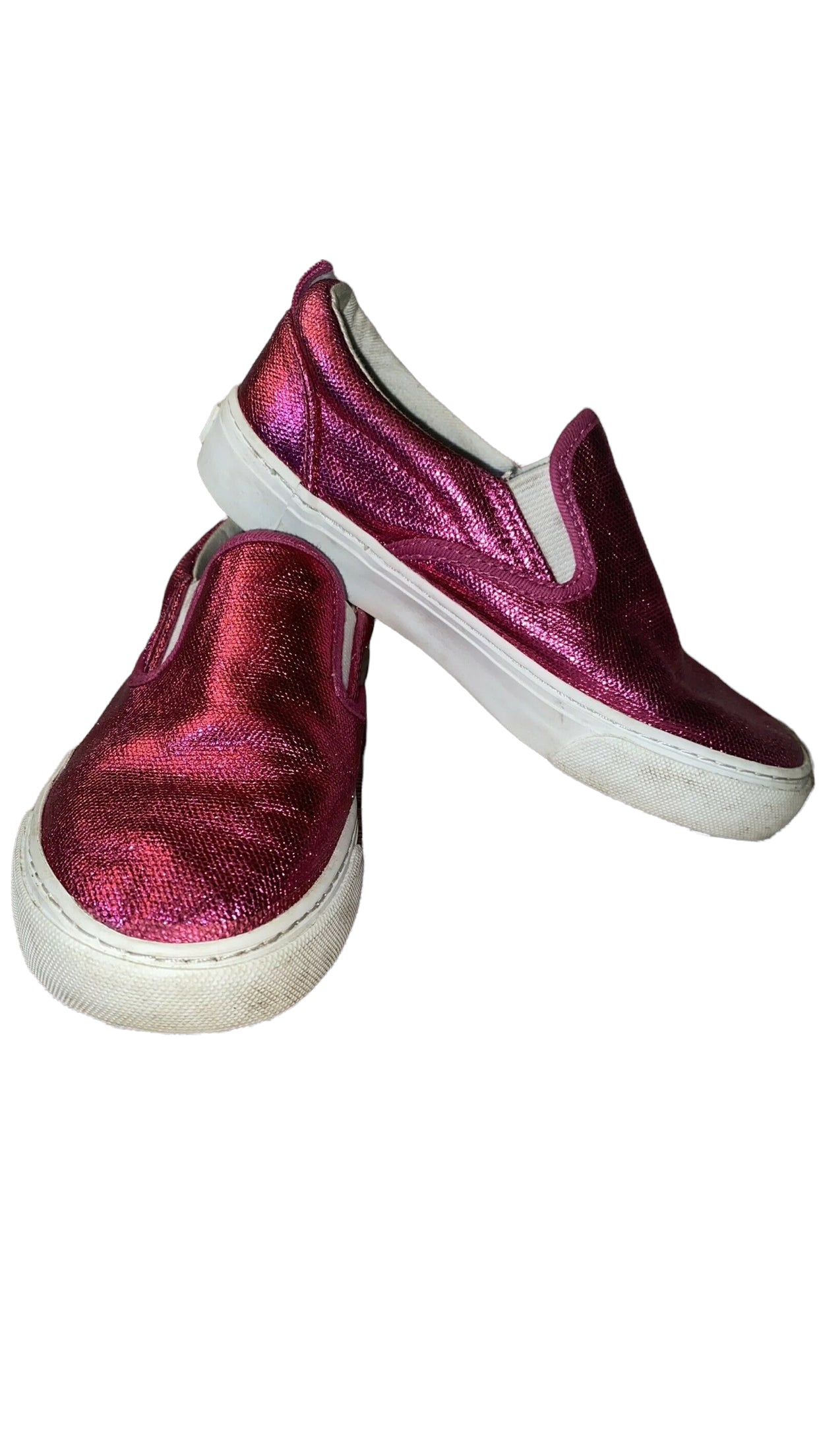 Girl’s Metallic Pink Old Navy Slip On Shoes Pre-Owned Size 12 - Variety Sales Etc.
