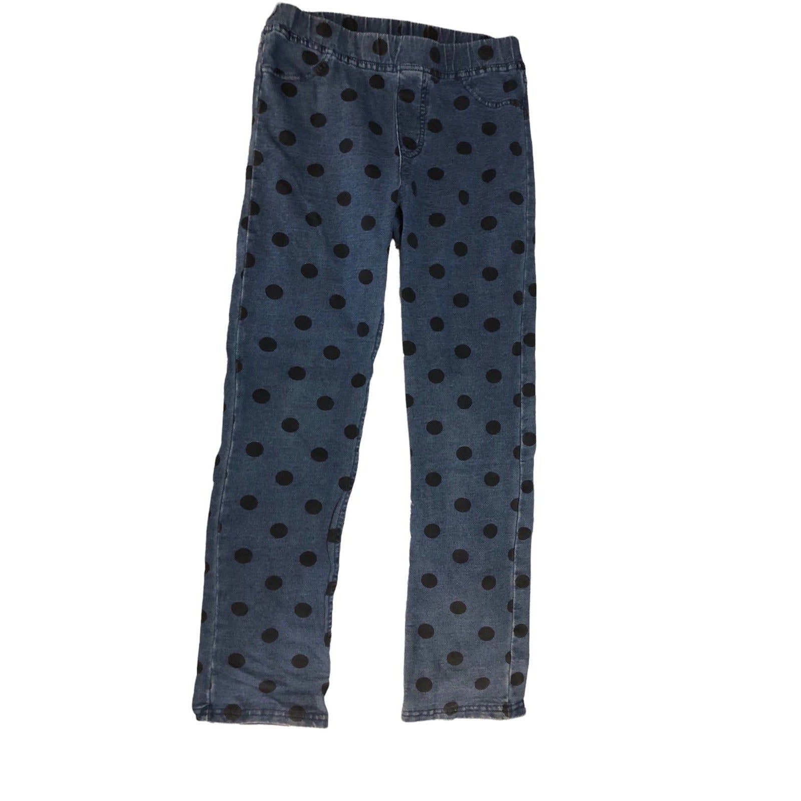 Girl's Blue Pock-a-Dot Leggings - Variety Sales Etc.