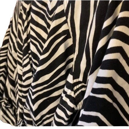 Womens Zebra Print Blazer Jacket Size PS Pre-Owned - GF Variety Shop