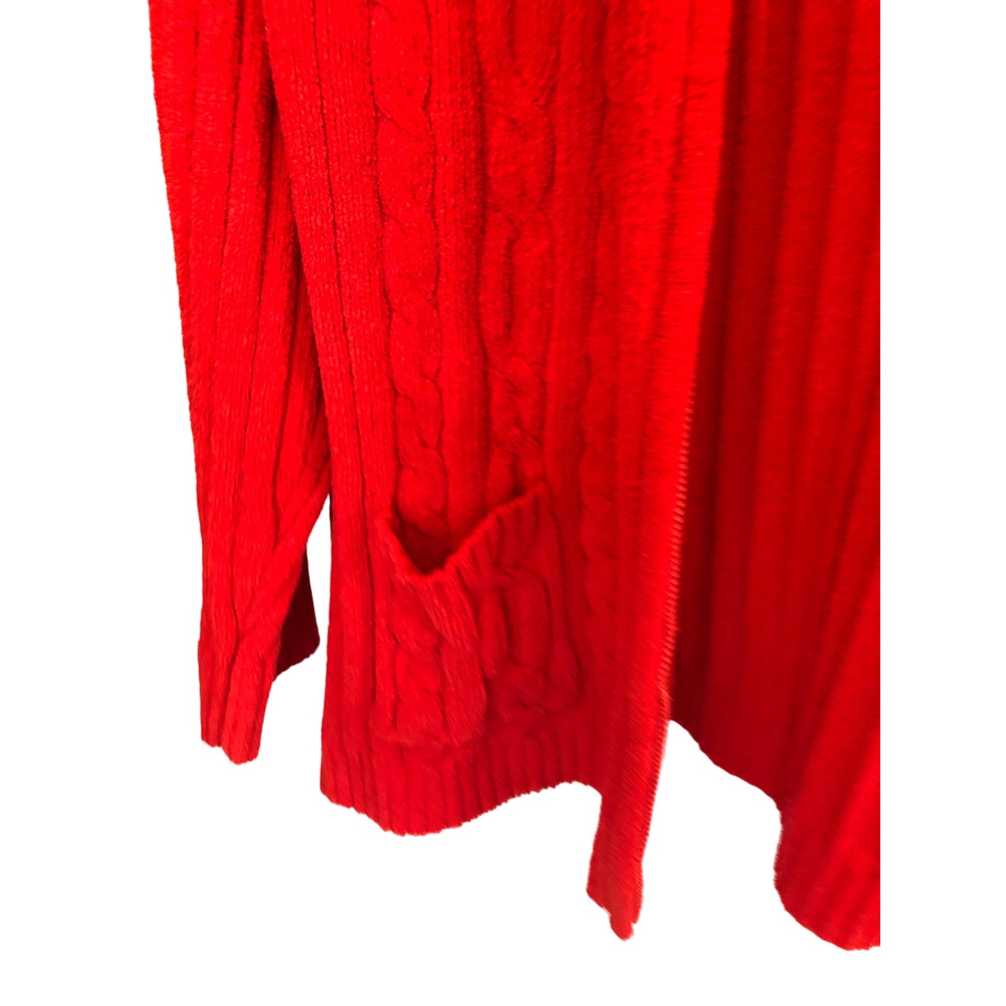 Vintage Classic Elements Woman Red Zip up Sweater Pre-Owned Size 24-26W