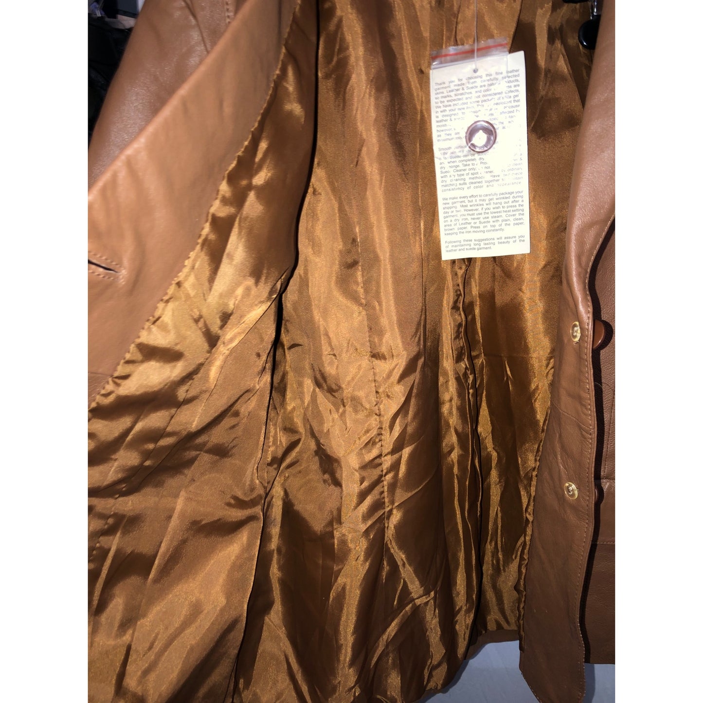 Chadwick's Brown Genuine Leather Jacket SIZE 4P NWT