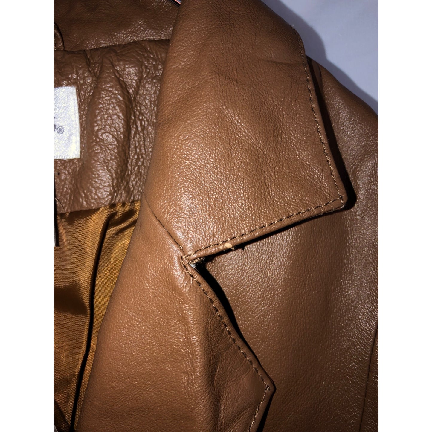 Chadwick's Brown Genuine Leather Jacket SIZE 4P NWT