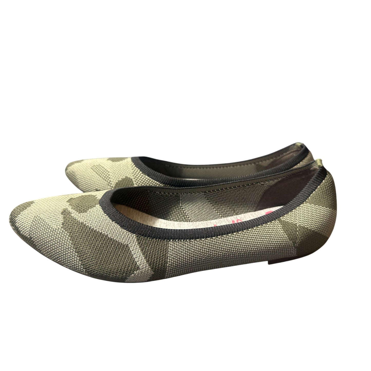 Jellypop Champs Flats Women's Shoes Camo Green Knitted  Size 9.5M