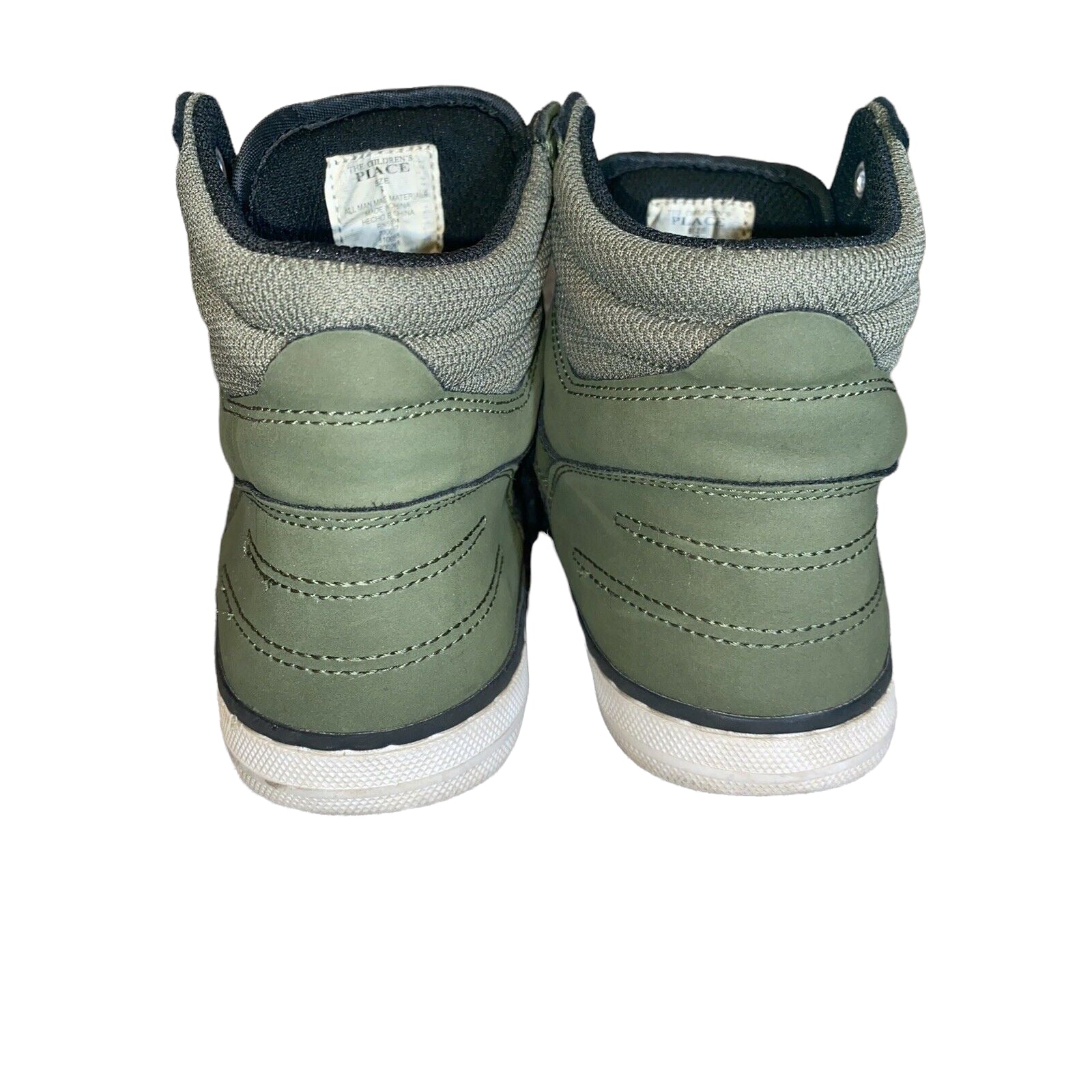 Boy’s The Children’s Place Green Hi-Top Sneakers Pre-Owned Size 3 - Variety Sales Etc.