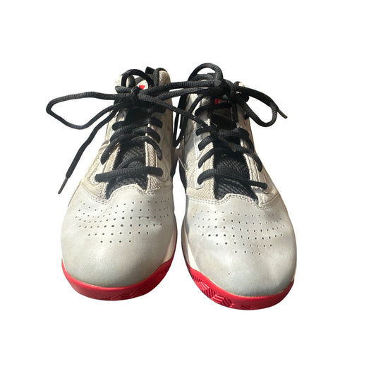 Under Armour Jet Mid BGS Gray/Red Size 3Y-Pre-Owned