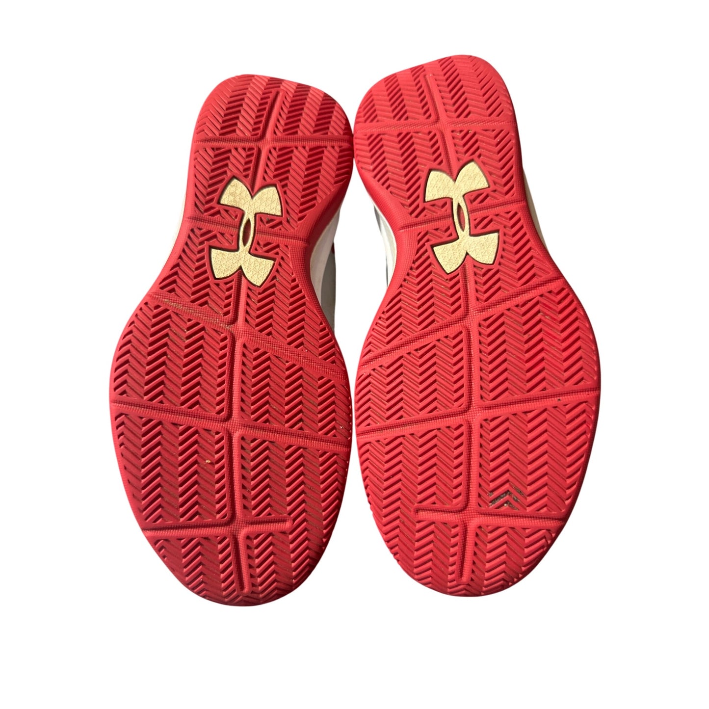 Under Armour Jet Mid BGS Gray/Red Size 3Y-Pre-Owned