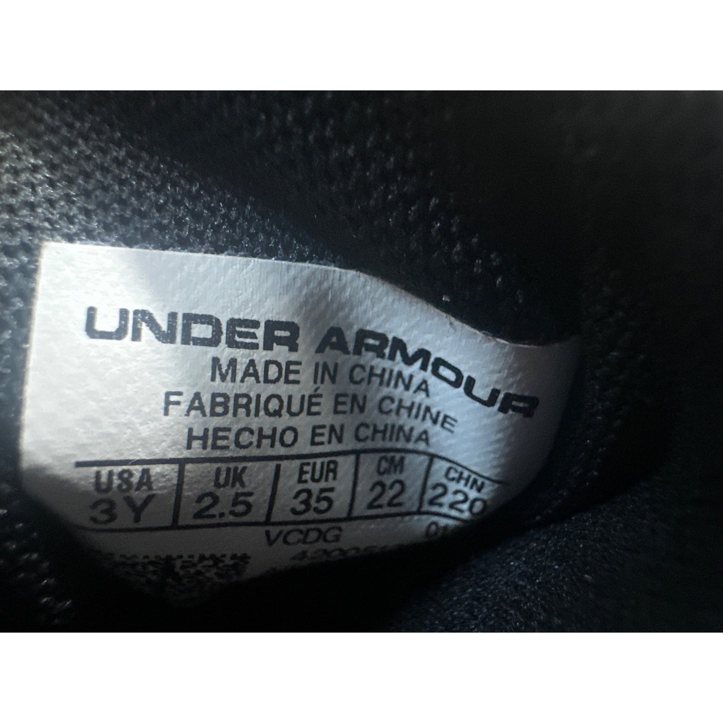 Under Armour Jet Mid BGS Gray/Red Size 3Y-Pre-Owned