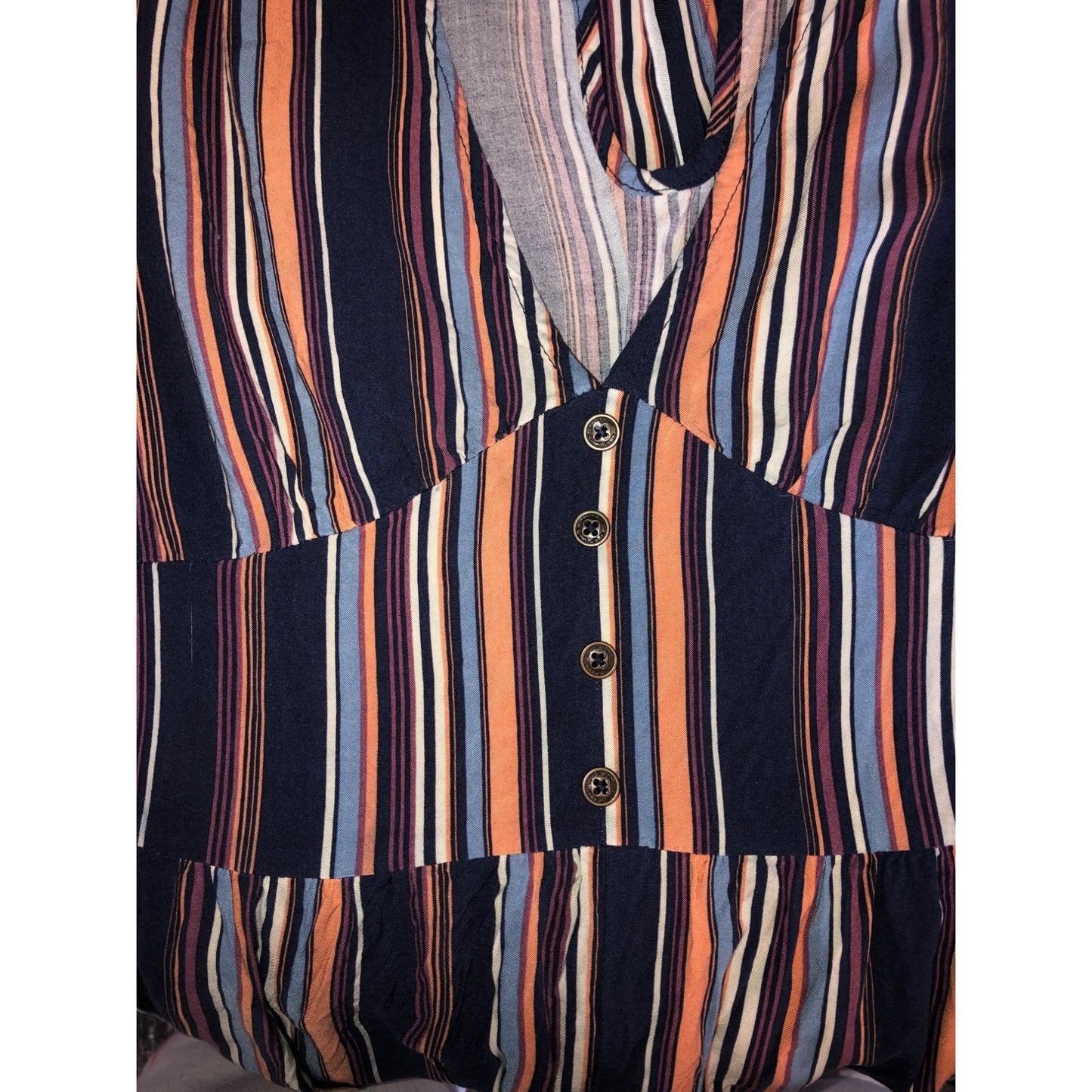 Xhilaration Women’s Multicolored Striped Pants Jumpsuit  Size L