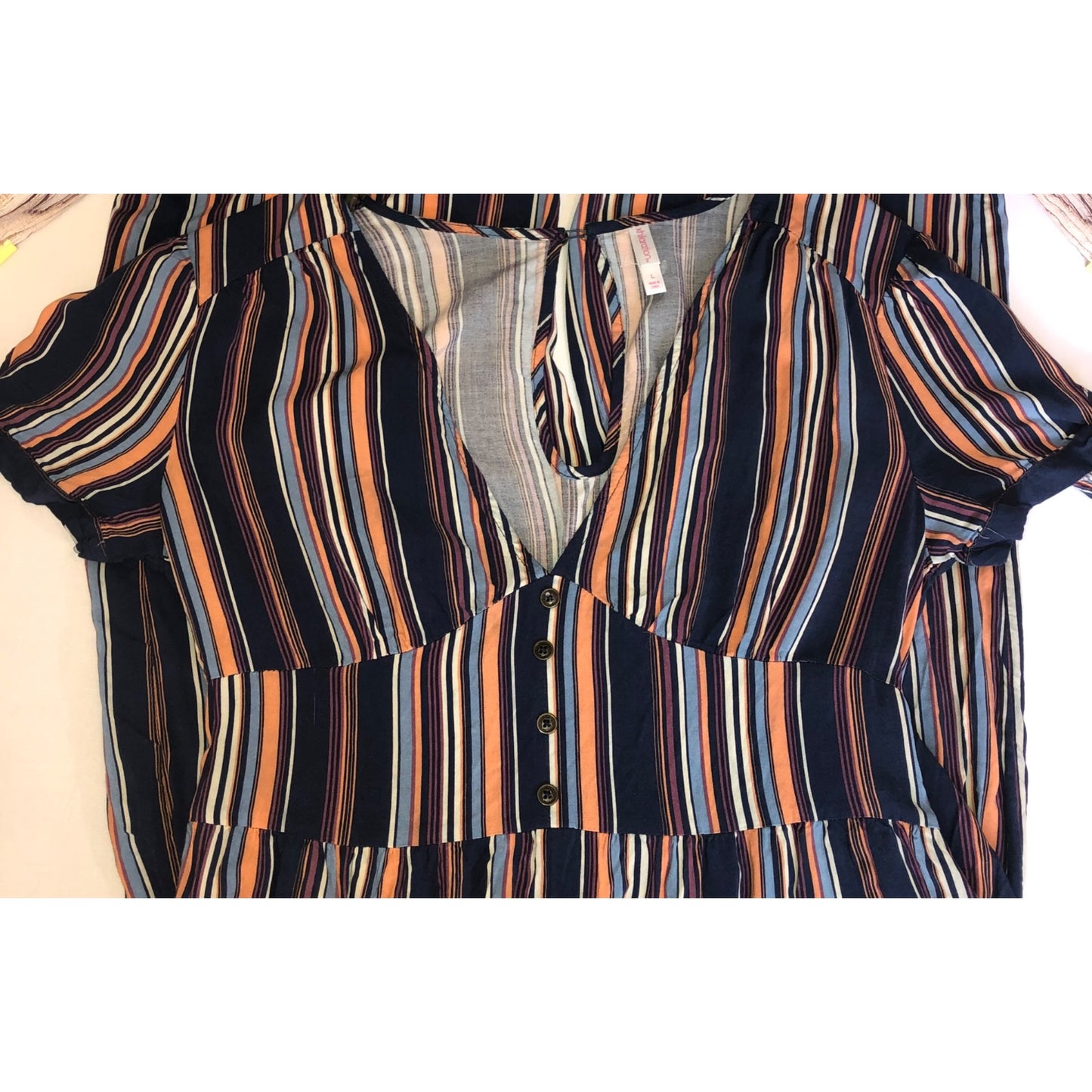 Xhilaration Women’s Multicolored Striped Pants Jumpsuit  Size L