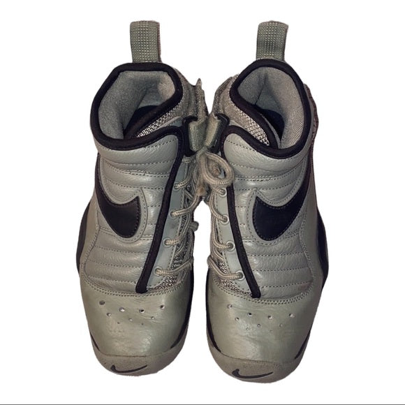 NIKE Air Shake NDestrukt "Dark Stucco"(Olive Green/Black)Youth Sneakers Size 4 Pre-Owned