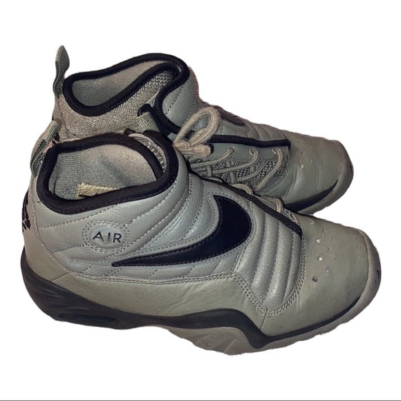 NIKE Air Shake NDestrukt "Dark Stucco"(Olive Green/Black)Youth Sneakers Size 4 Pre-Owned