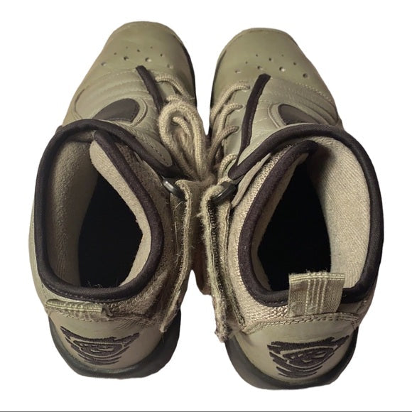 NIKE Air Shake NDestrukt "Dark Stucco"(Olive Green/Black)Youth Sneakers Size 4 Pre-Owned