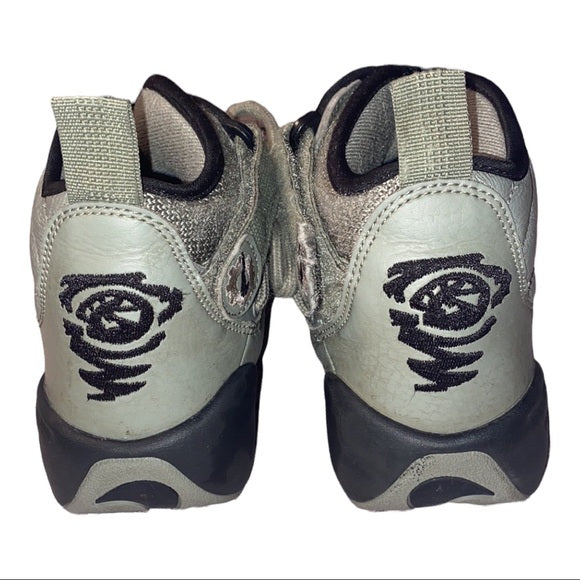 NIKE Air Shake NDestrukt "Dark Stucco"(Olive Green/Black)Youth Sneakers Size 4 Pre-Owned