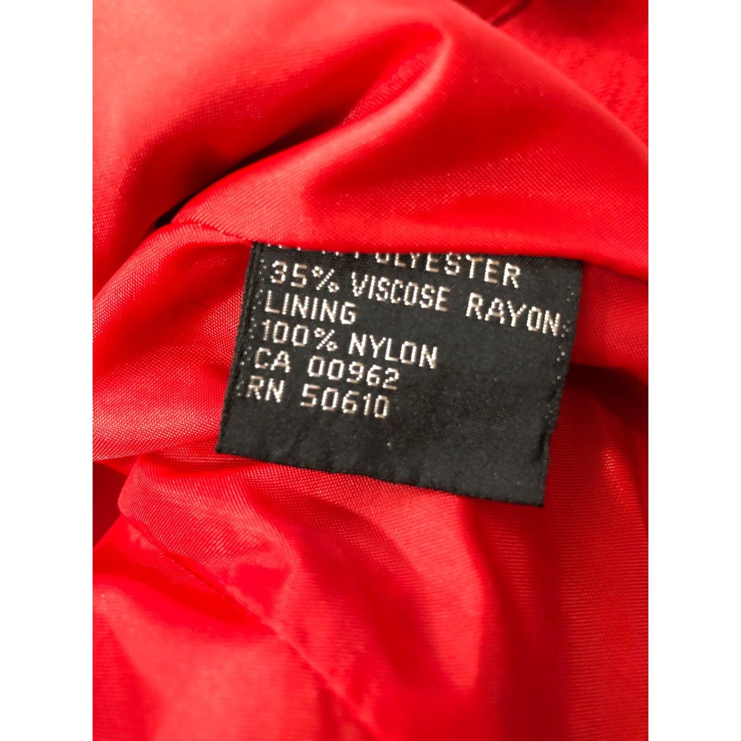 Vintage Sasson Women's Red Blazer & Skirt Suit Set Size 6 Pre-Owned