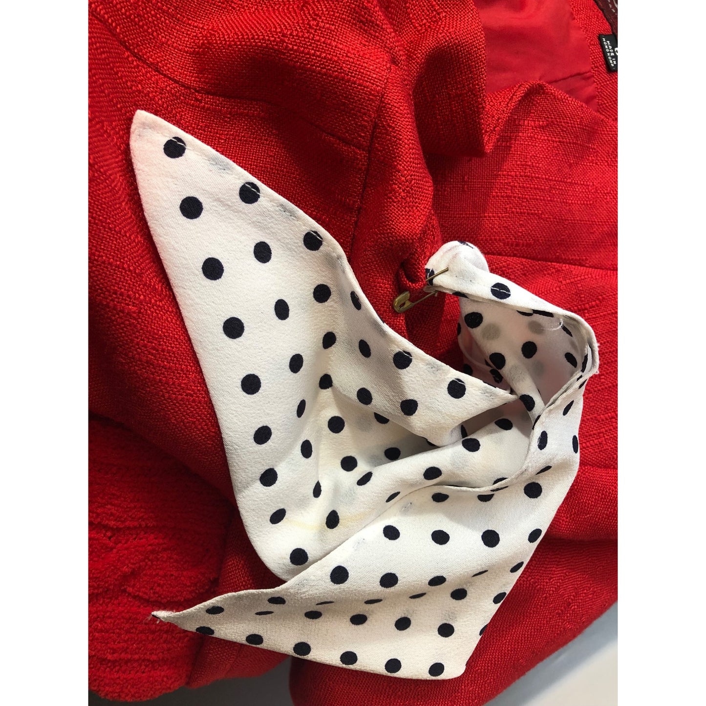 Vintage Sasson Women's Red Blazer & Skirt Suit Set Size 6 Pre-Owned