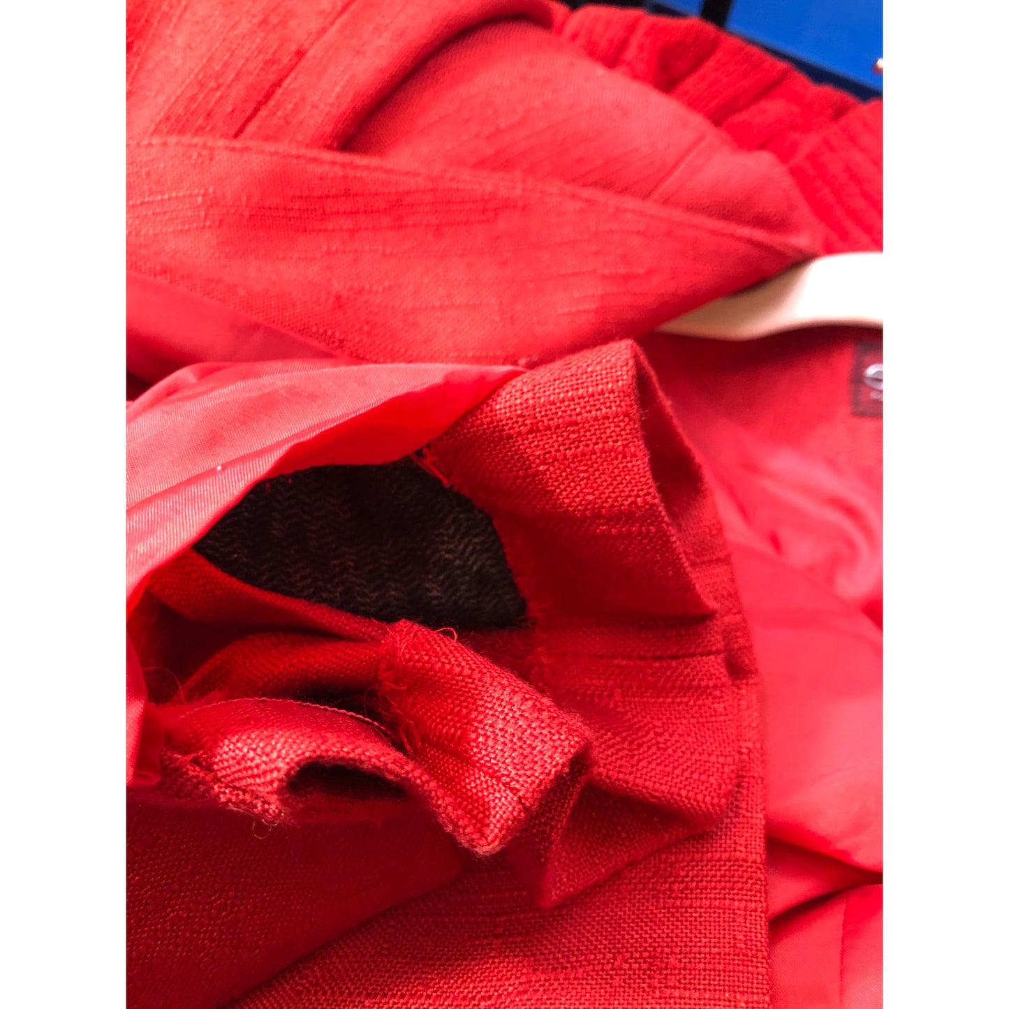 Vintage Sasson Women's Red Blazer & Skirt Suit Set Size 6 Pre-Owned