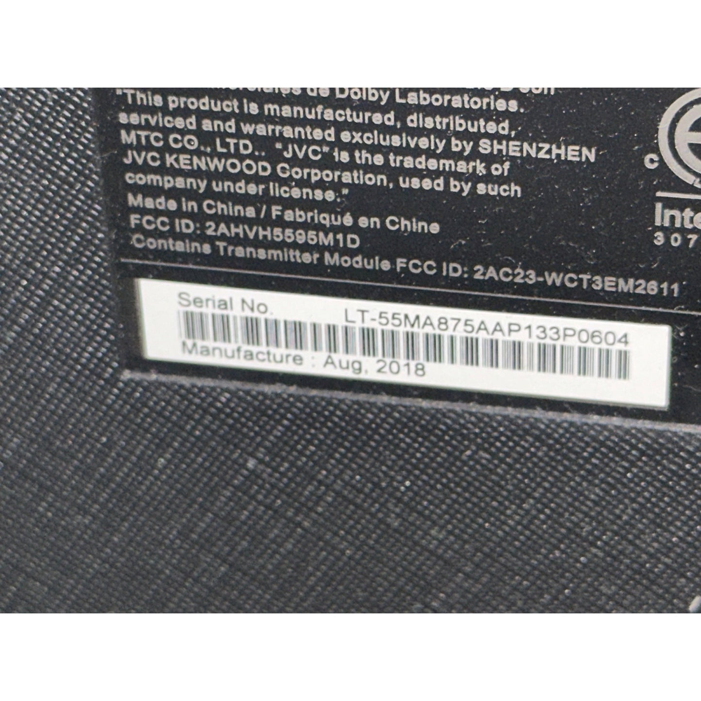 JVC 55" Class 4K Ultra HD Smart LED TV with Built-in Chromecast w/Wall Mount+ TV Stand Bundle