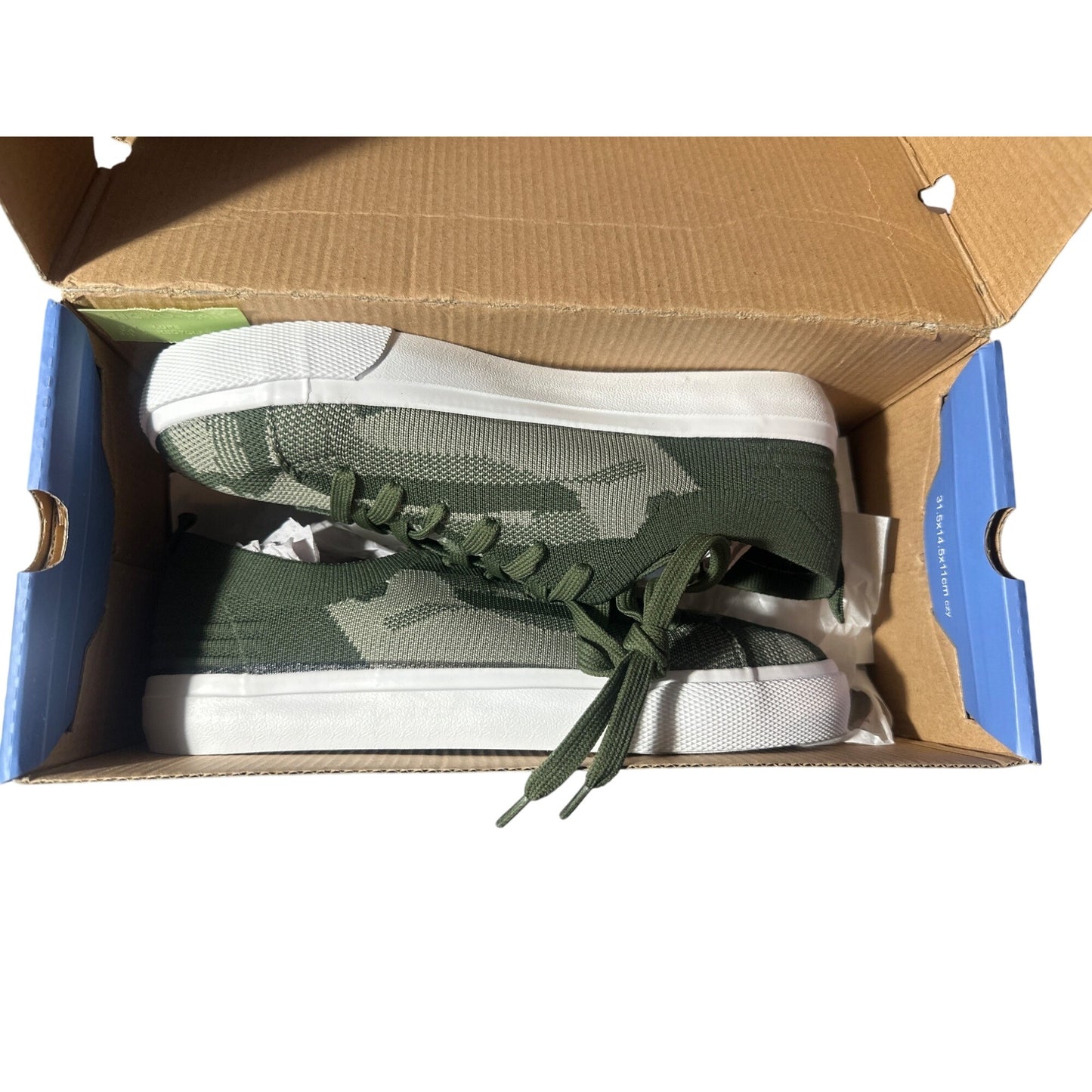 Jellypop Shoes CERRITOS Women's Camo Green Knitted  Size 7.5M