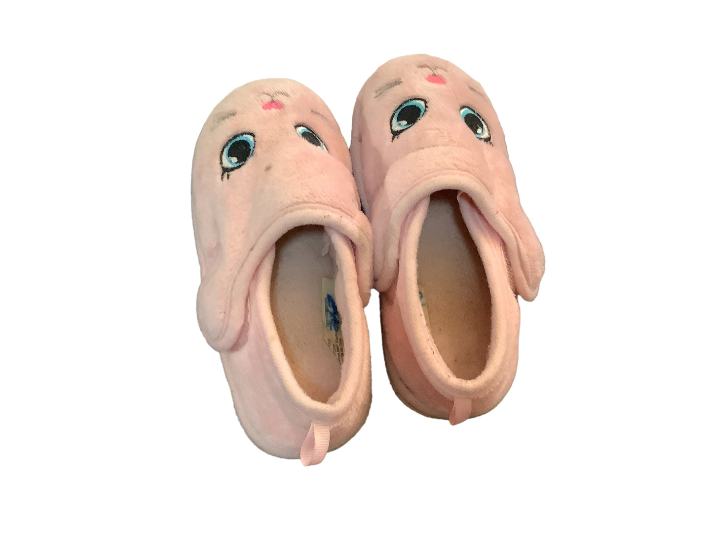 Garanimals Girls Pink bunny bedroom slipper shoes Size 9-10 Pre-Owned
