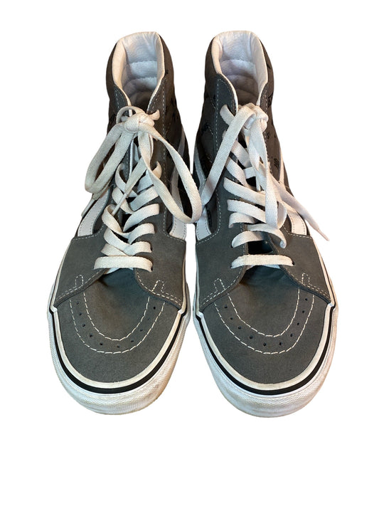 Vans High Top Gray/White Men Size 8.5 Pre-Owned