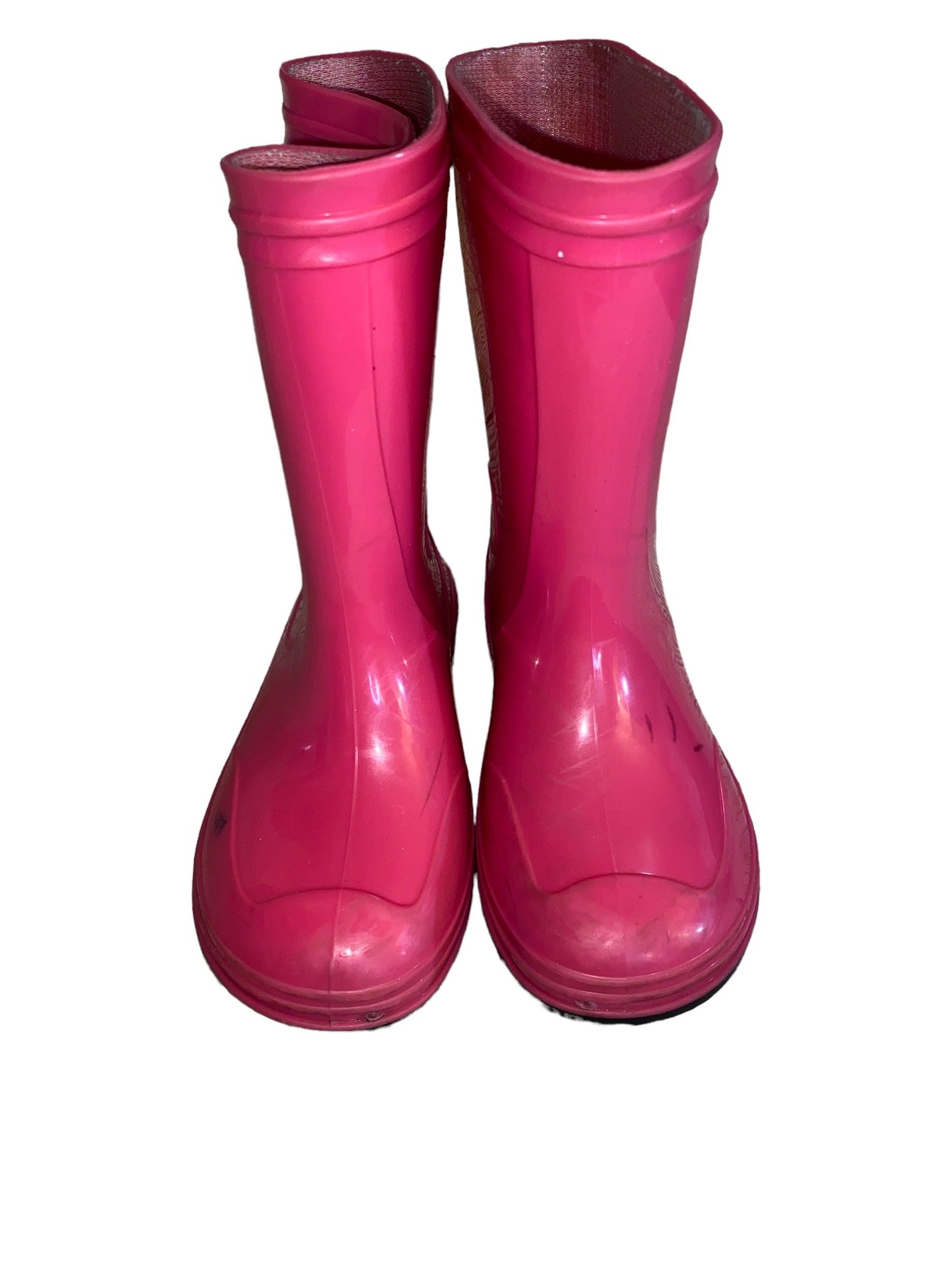 Wonder Nation Girls' Pink Rain Boots  Size 8 Pre-Owned