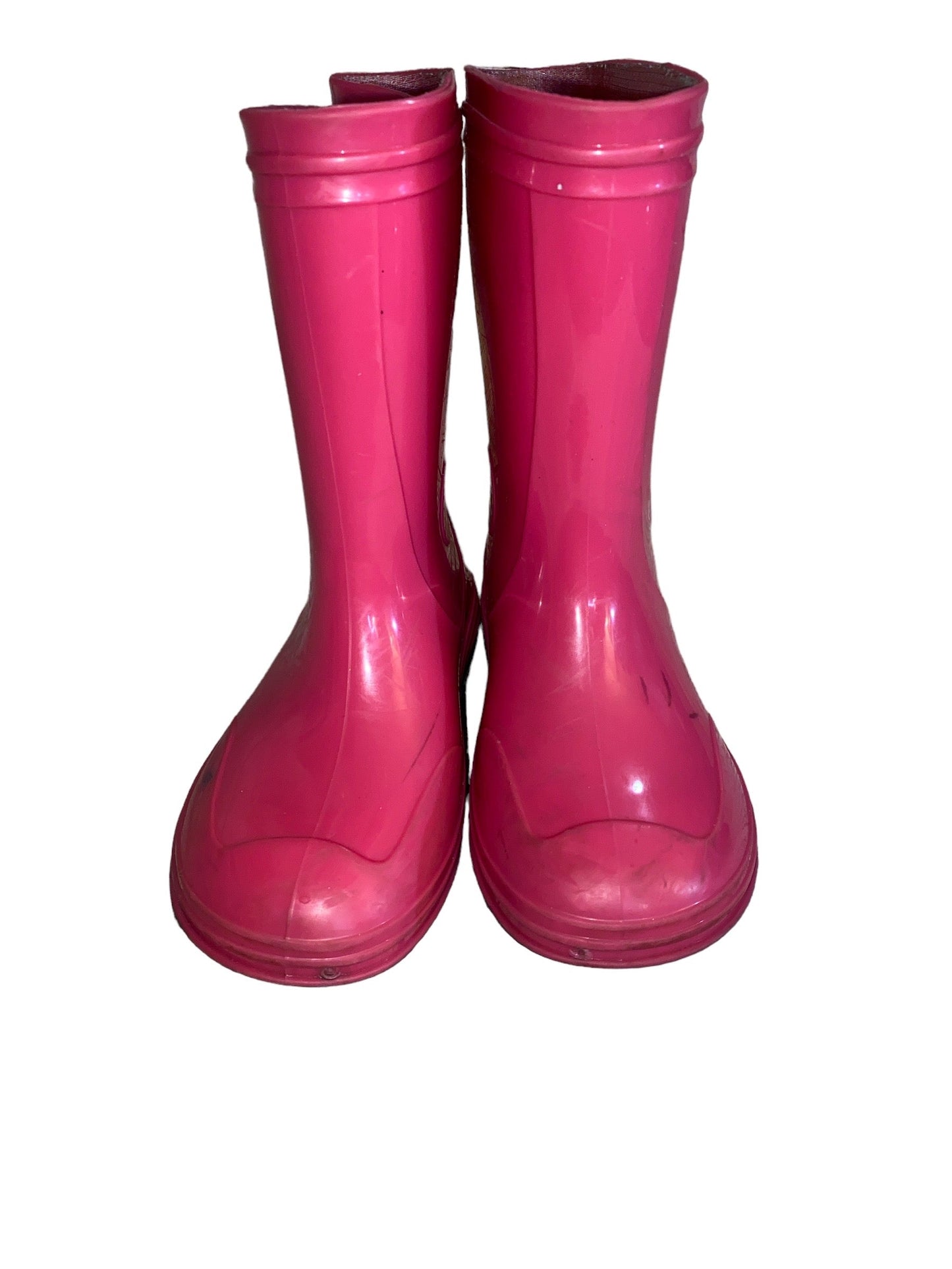 Wonder Nation Girls' Pink Rain Boots  Size 8 Pre-Owned