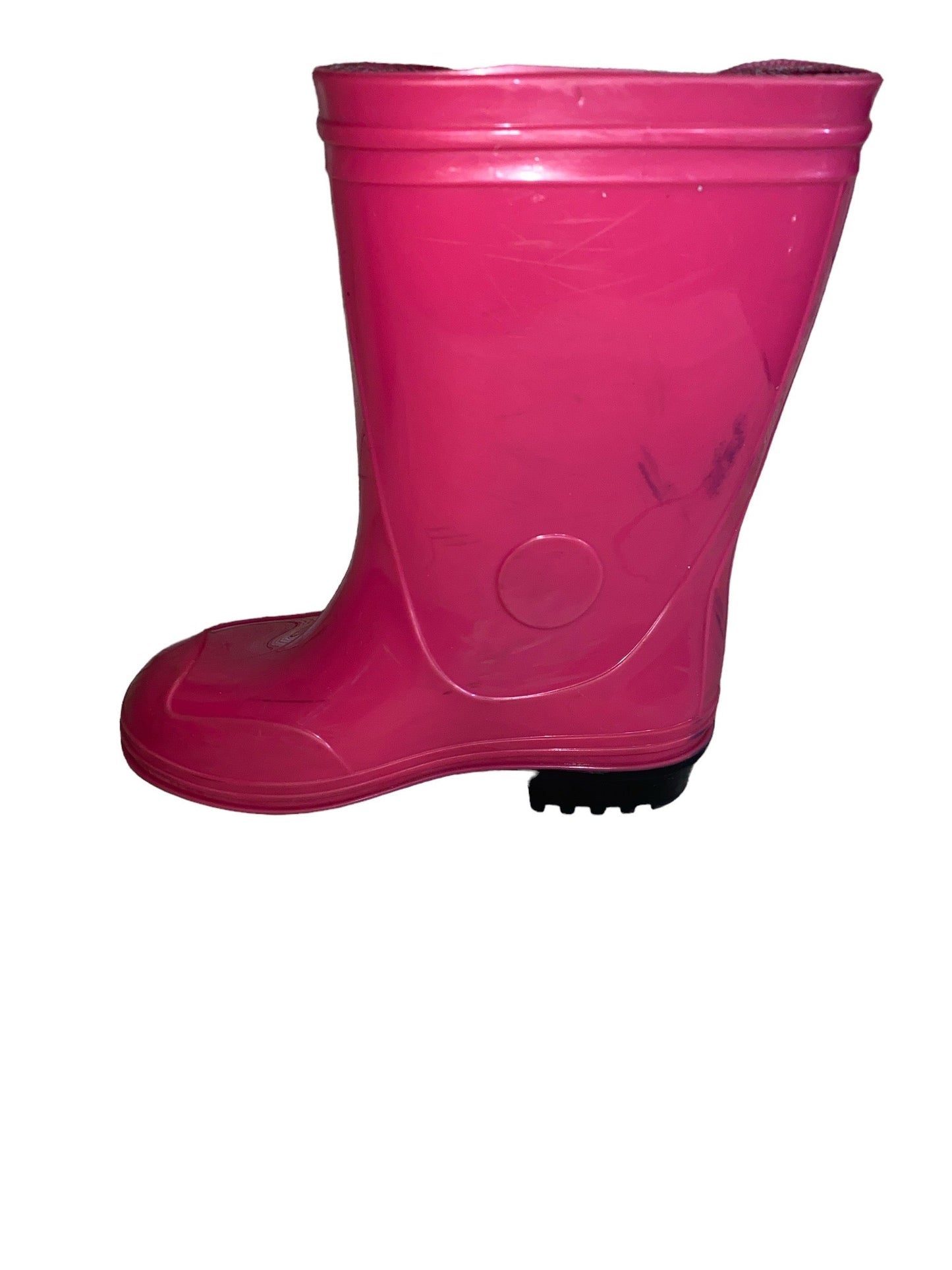 Wonder Nation Girls' Pink Rain Boots  Size 8 Pre-Owned