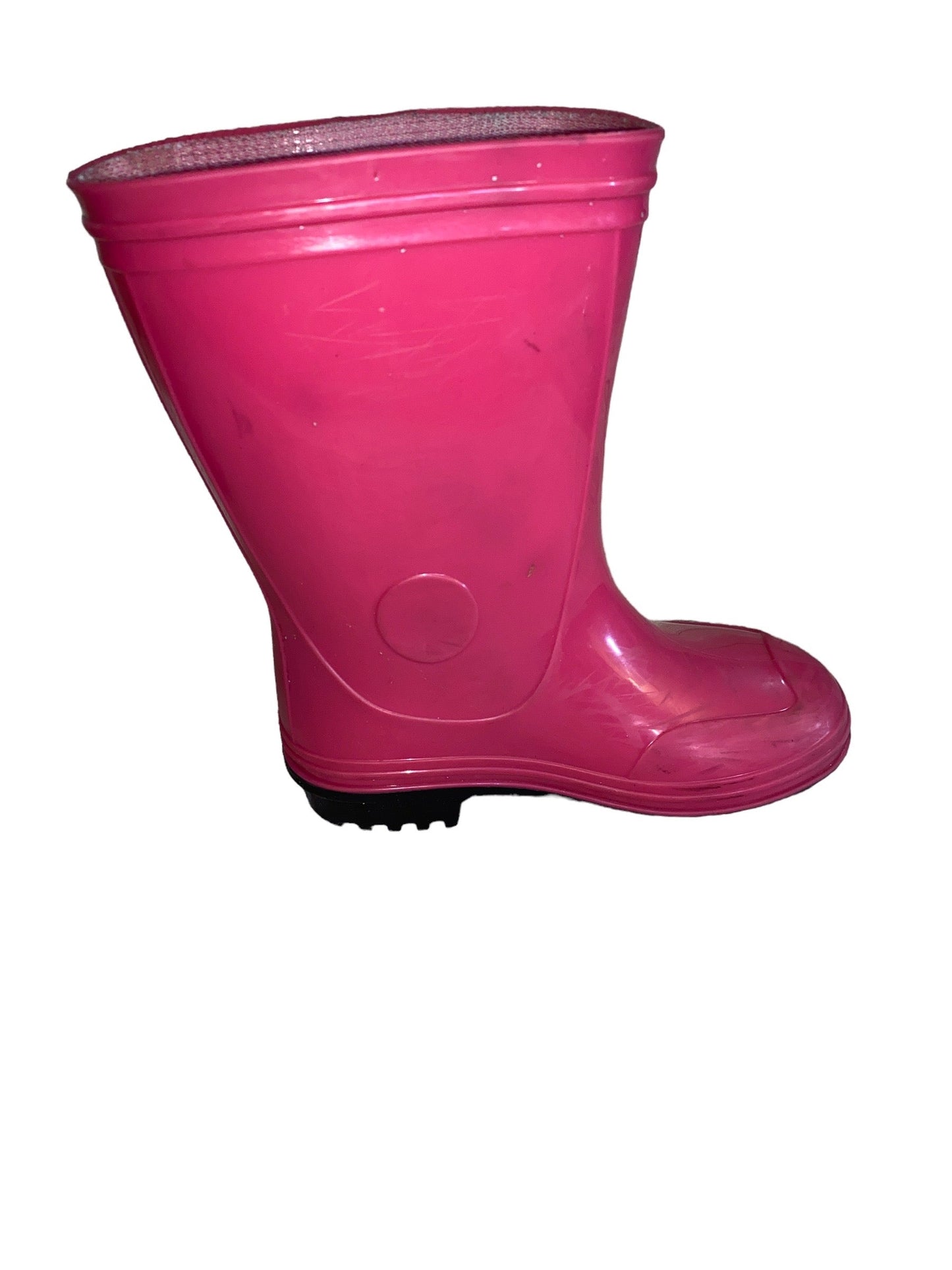 Wonder Nation Girls' Pink Rain Boots  Size 8 Pre-Owned