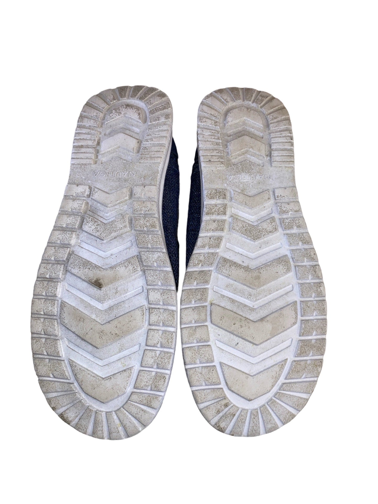 Nautica Men Rushford Navy Blue/White Slip On Loafers  Size 7.5 Pre-Owned