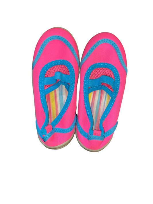 Athletic Works Pink/Blue Water/Swim Shoes Girls' Size 9/10 Pre-Owned