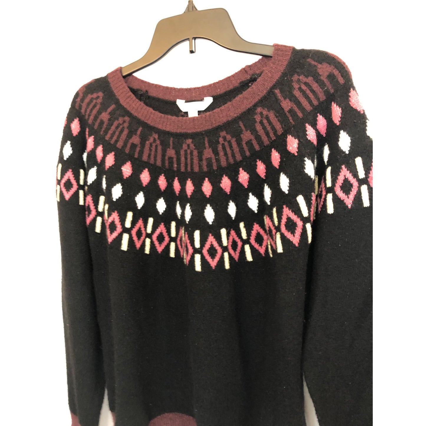 Time and Tru Women's Fair Isle Pullover Sweater Size XL 16-18