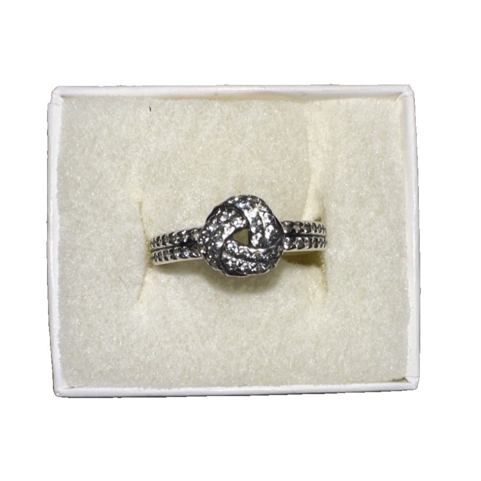 Pandora Sterling Silver Knot Ring Size 6