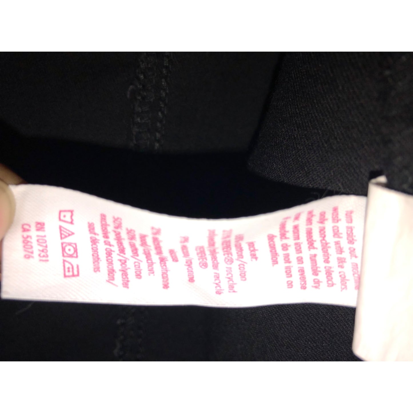 Justice Girl's Black Denim Hooded Jean Jacket Pre-Owned Size 8