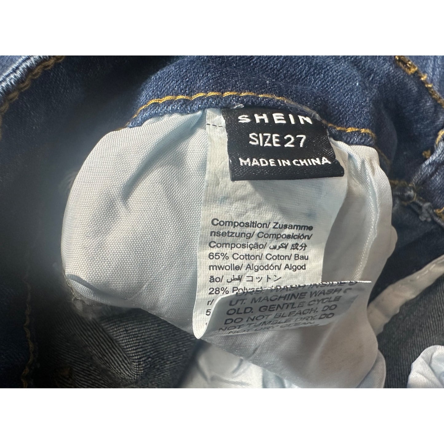 SHEIN Women’s Clothing Bundle-Shirt, Jean Capris & Skinny Jeans(Pre-Owned Size S, 27, 4)