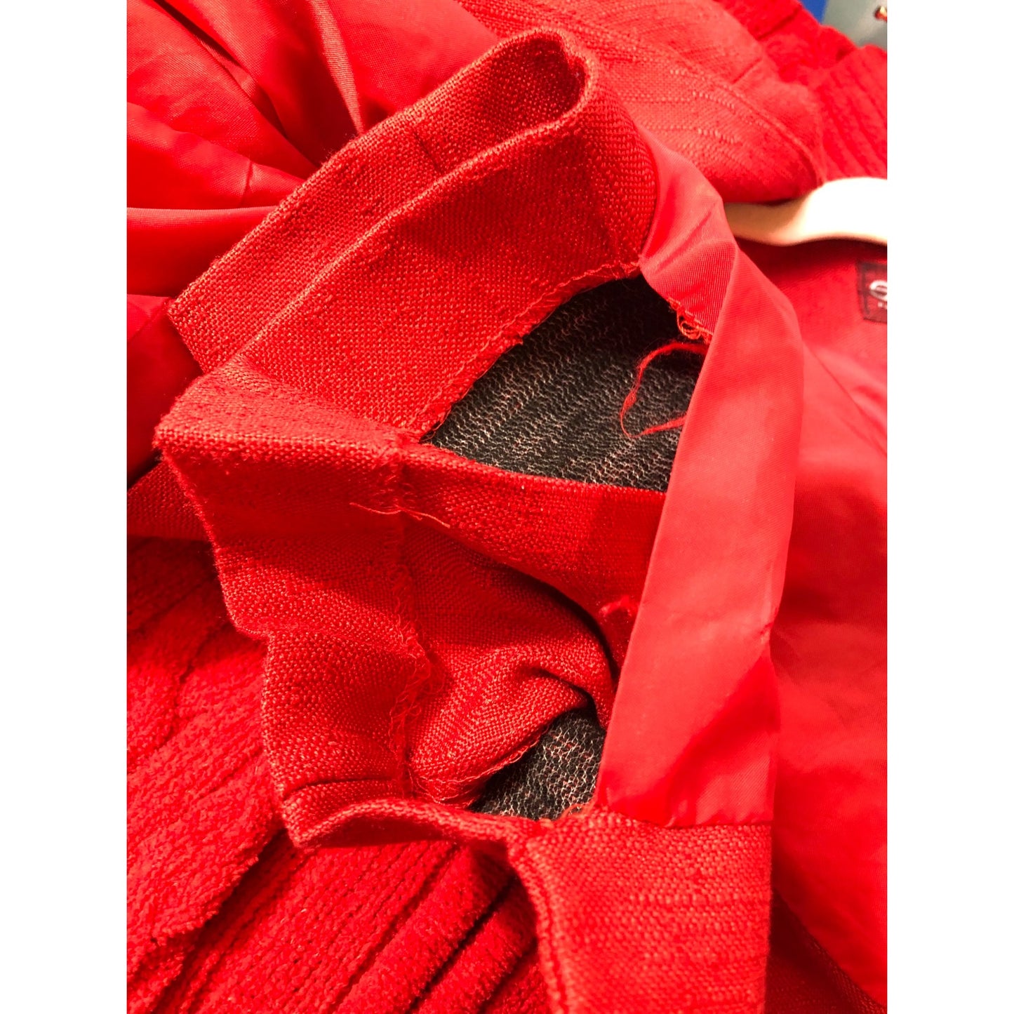 Vintage Sasson Women's Red Blazer & Skirt Suit Set Size 6 Pre-Owned