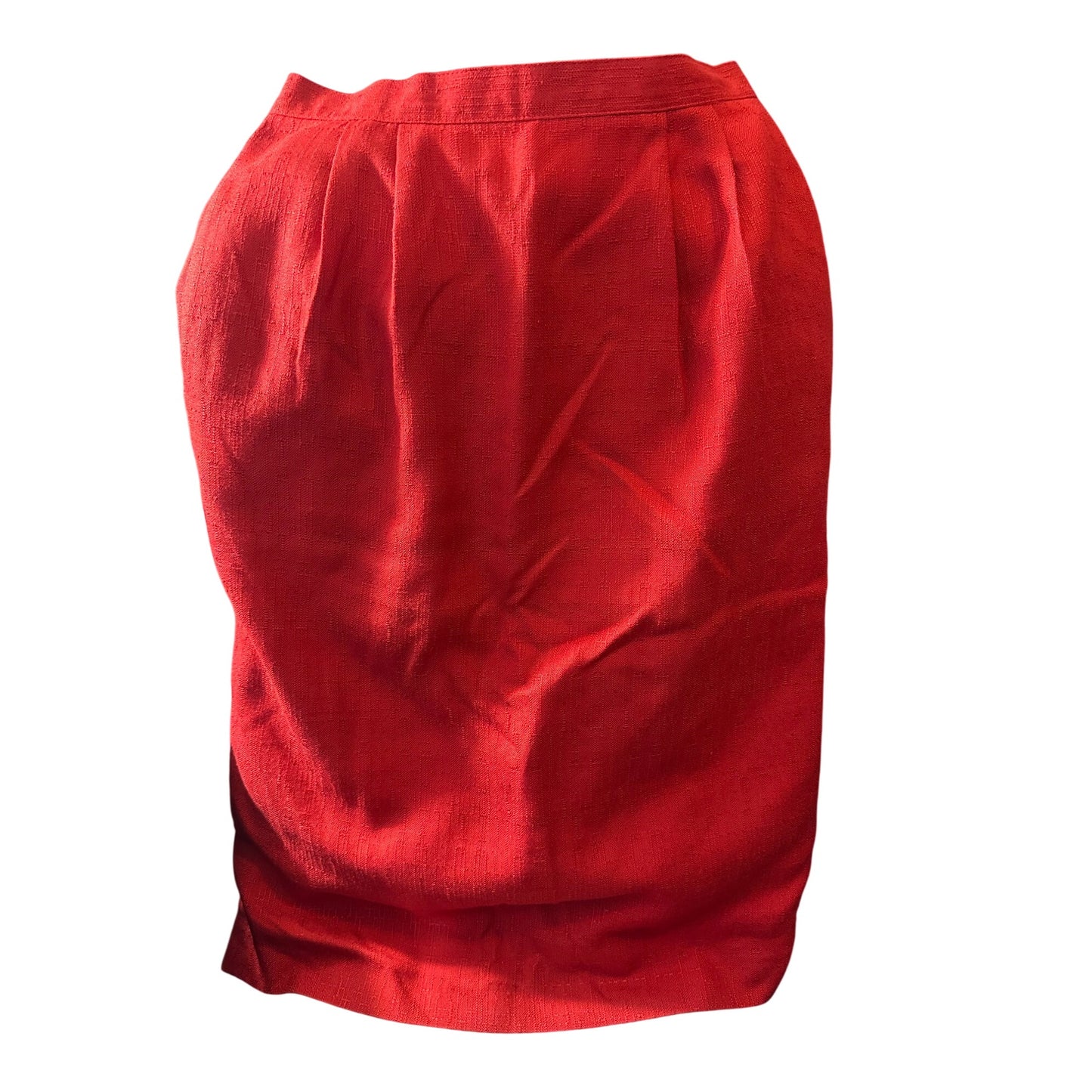 Vintage Sasson Women's Red Blazer & Skirt Suit Set Size 6 Pre-Owned