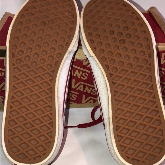 VANS Shoes Checkered Chili Pepper Red Ward Youth Size 3 Pre-Owned