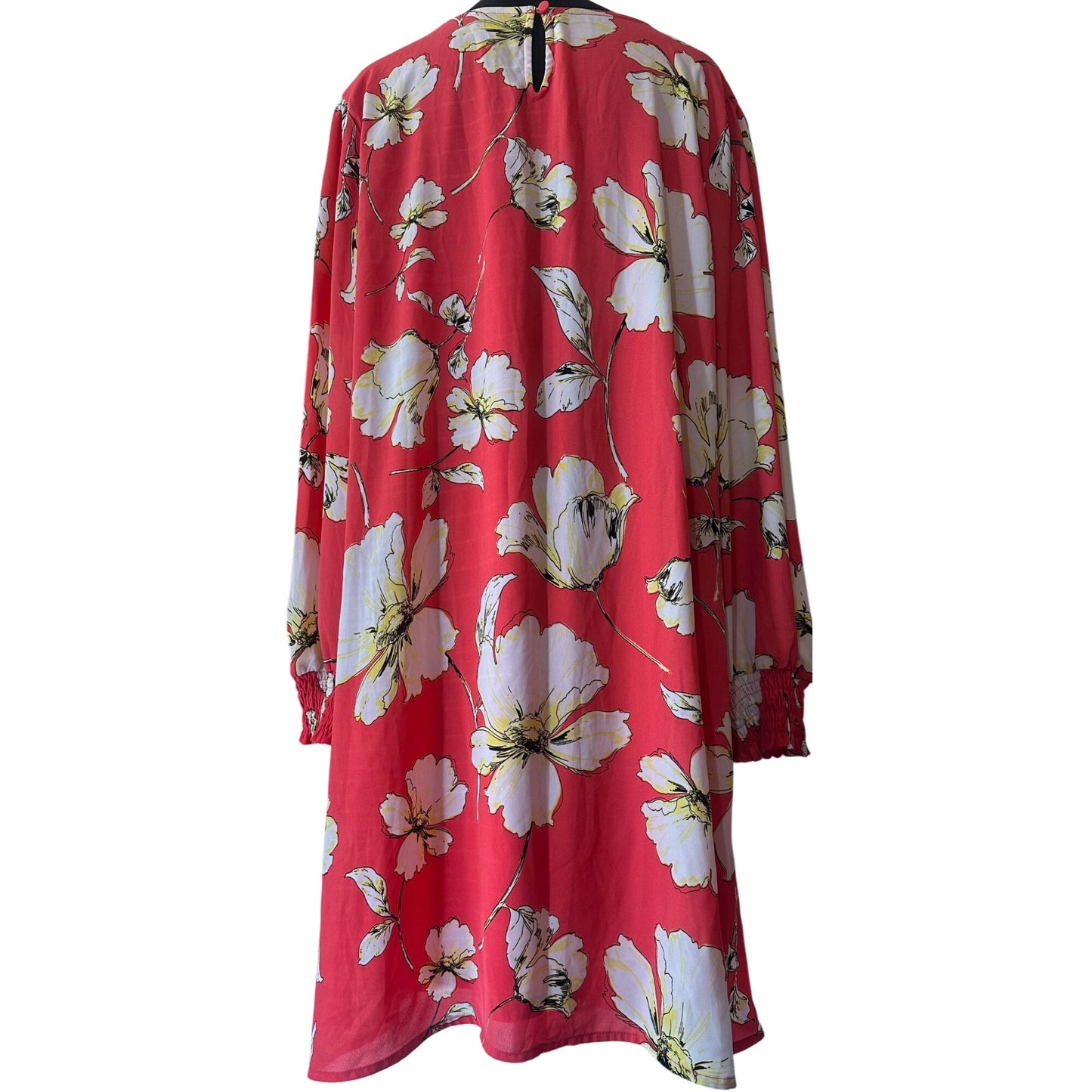 Worthington Women's Warm Spring Teaberry Floral Print Mini Dress - Size XXL