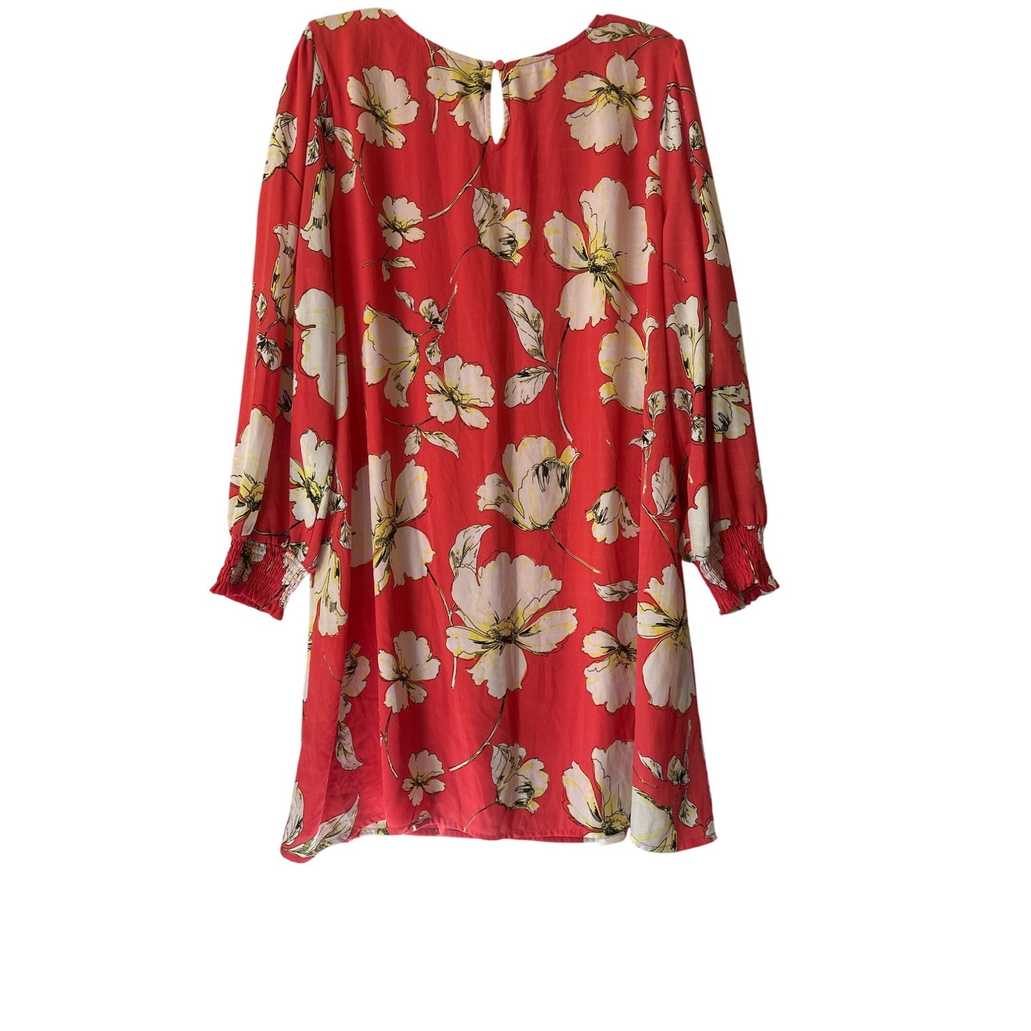 Worthington Women's Warm Spring Teaberry Floral Print Mini Dress - Size XXL