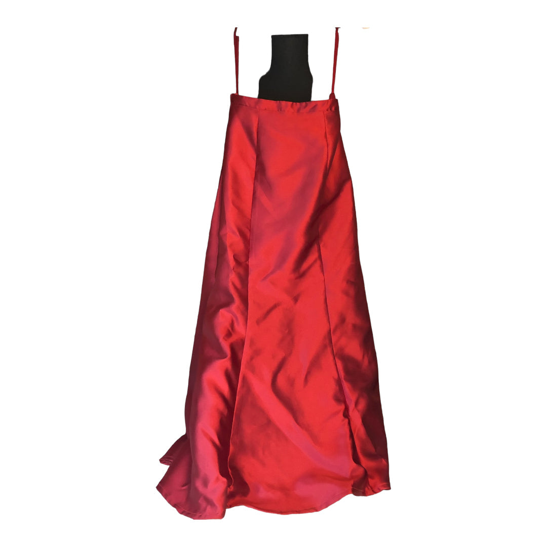 Strapless Dancing Queen Red Special Occasion Dress Mermaid Style with beaded T-Back cover cardigan