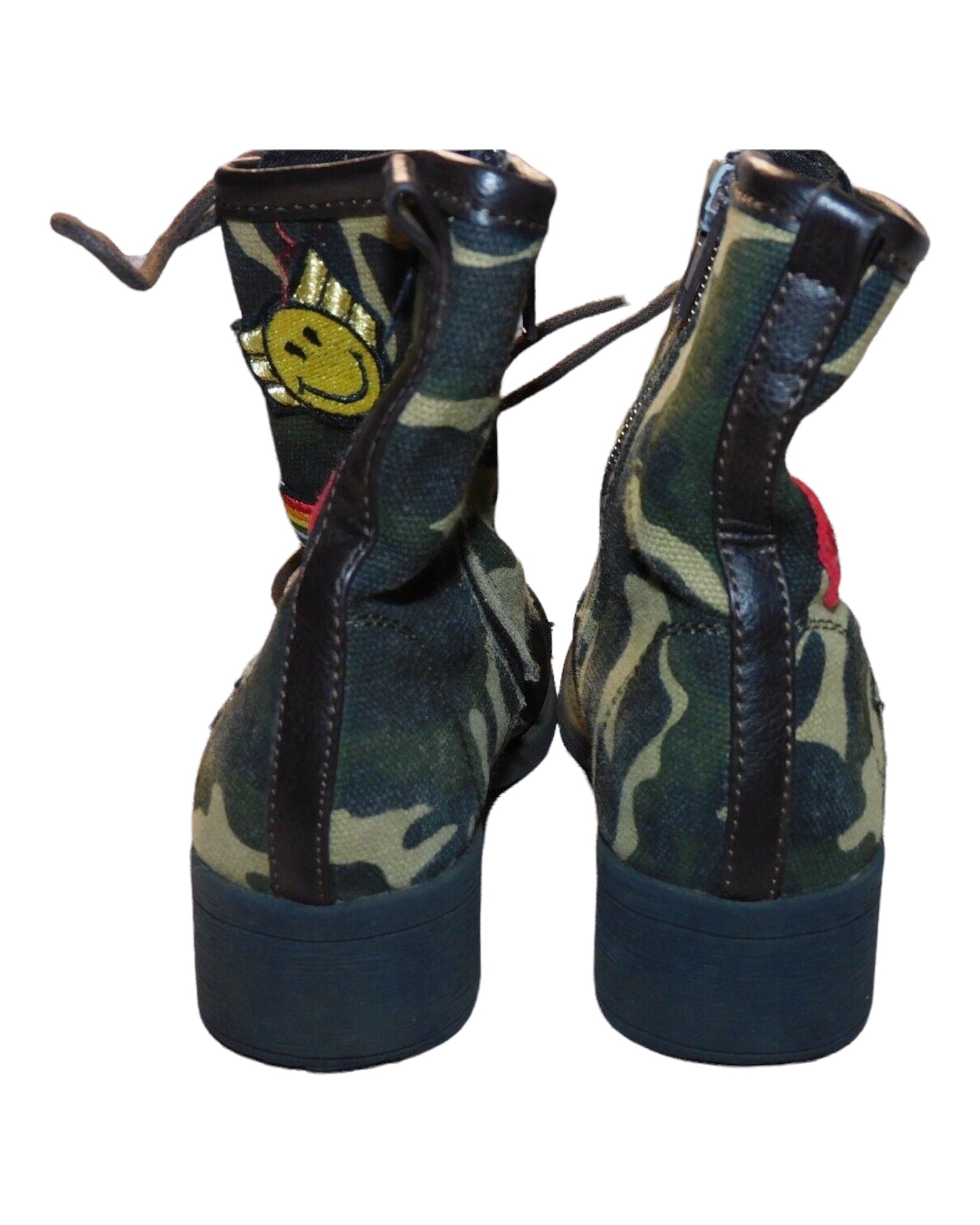 Girl's Camo/Brown Combat Boots-MIA kids Size 11 Pre-Owned - Variety Sales Etc.