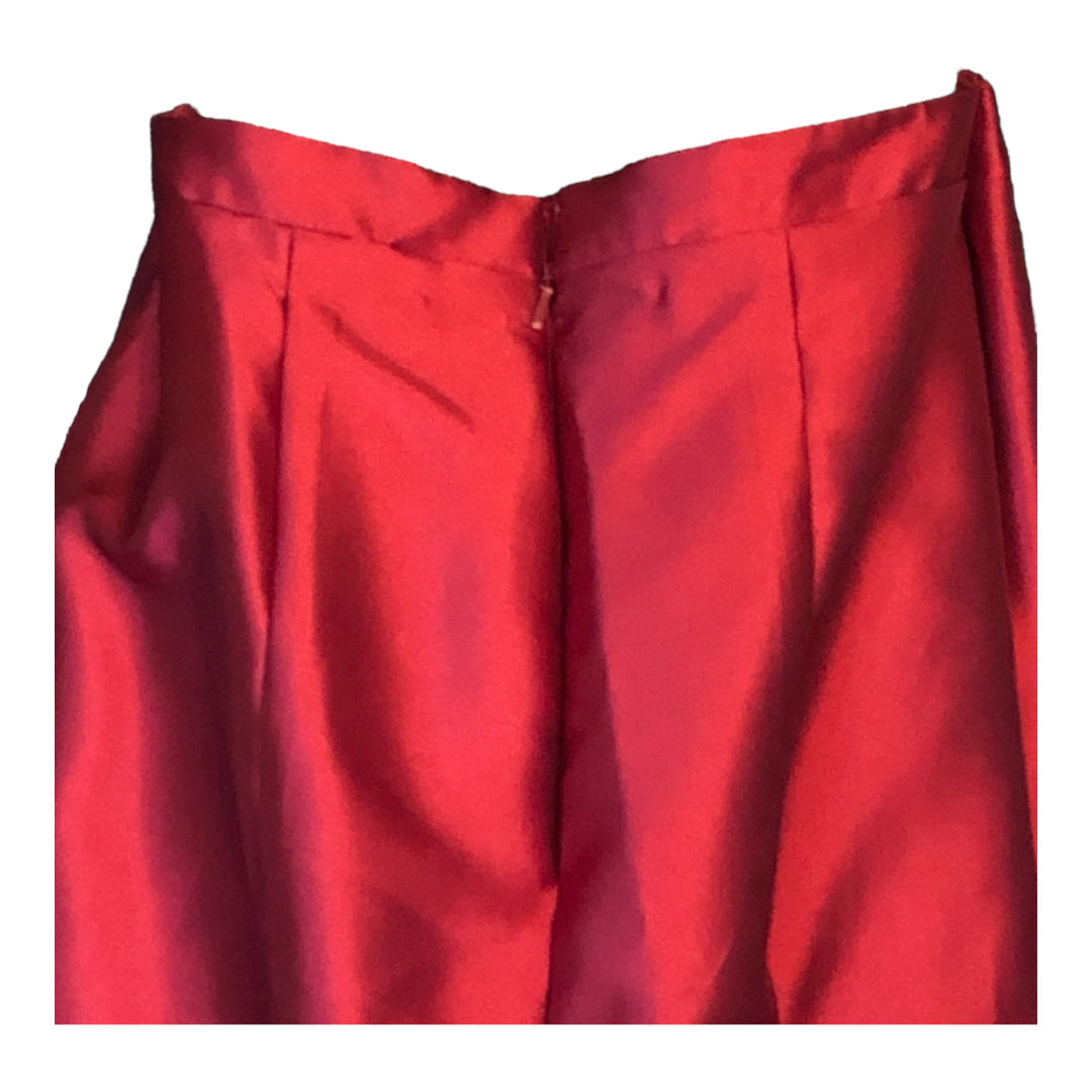 Strapless Dancing Queen Red Special Occasion Dress Mermaid Style with beaded T-Back cover cardigan