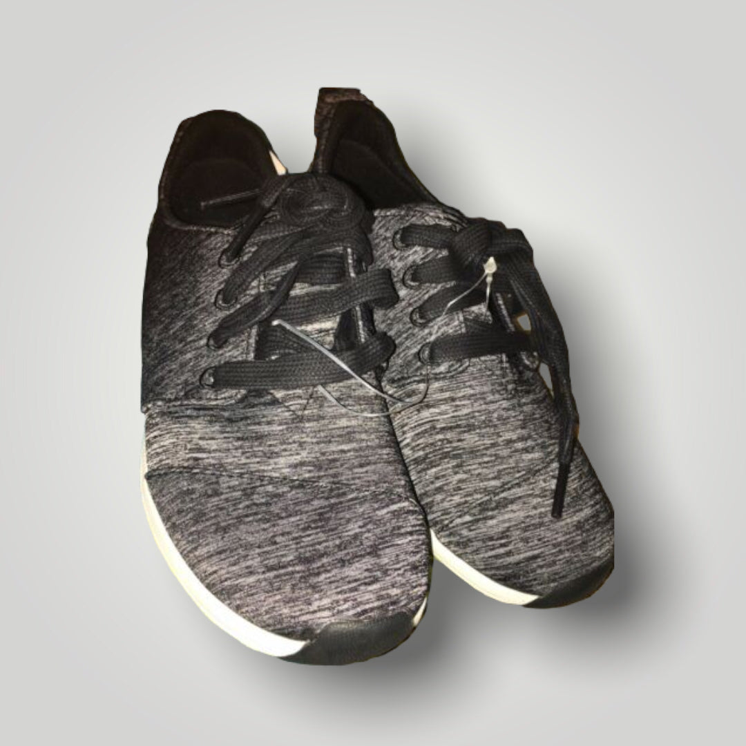 Bobs From Skechers With Memory Foam Black/White Tie Up Sneaker - Variety Sales Etc.