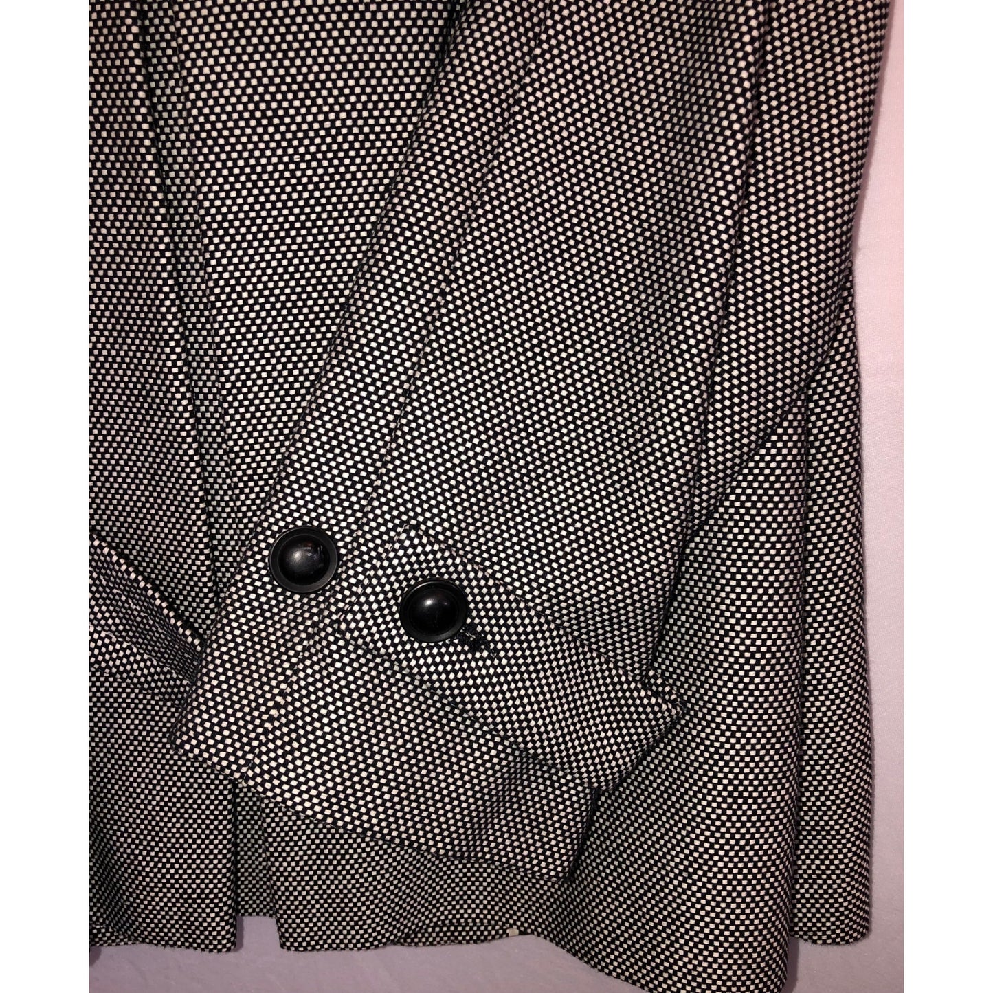 Talbots size 6 black & white swing jacket blazer Pre-Owned