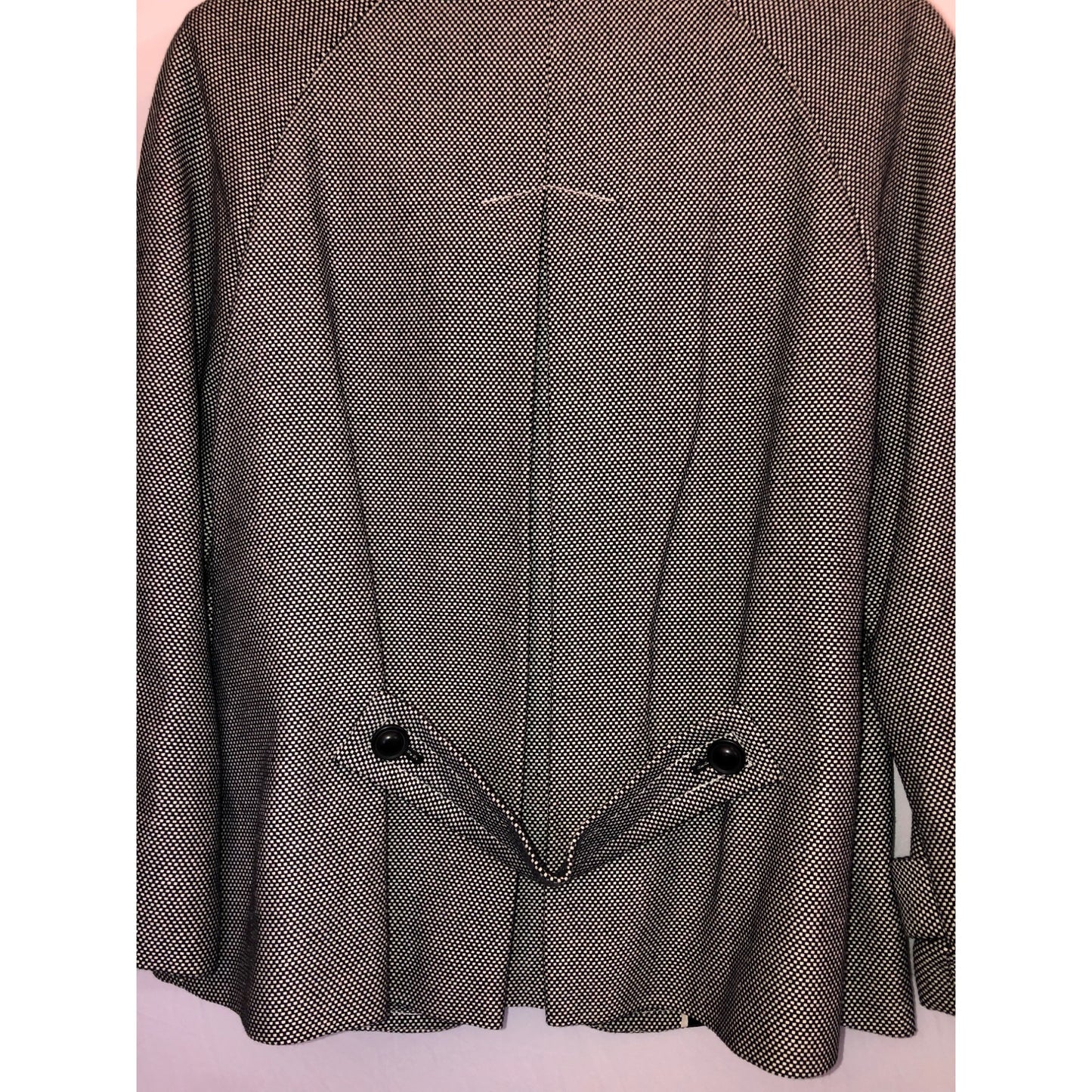 Talbots size 6 black & white swing jacket blazer Pre-Owned