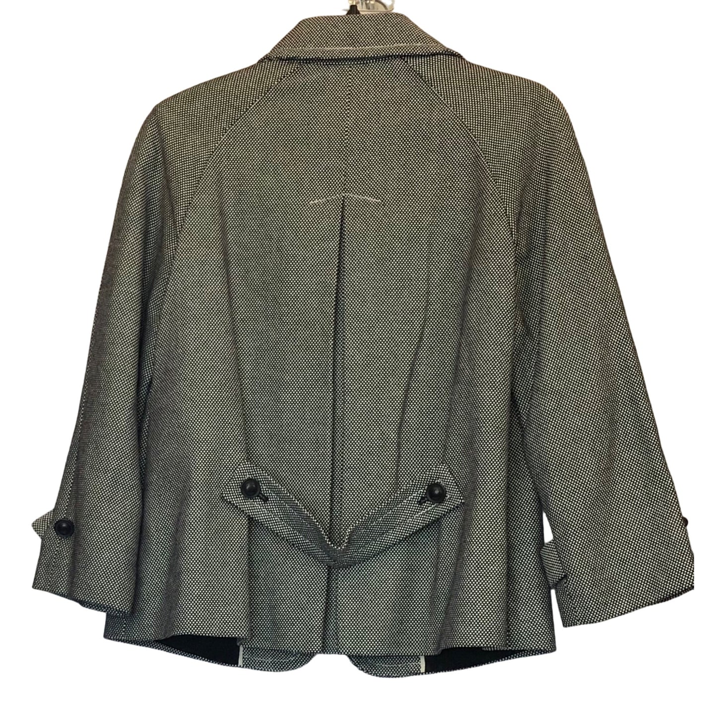 Talbots size 6 black & white swing jacket blazer Pre-Owned