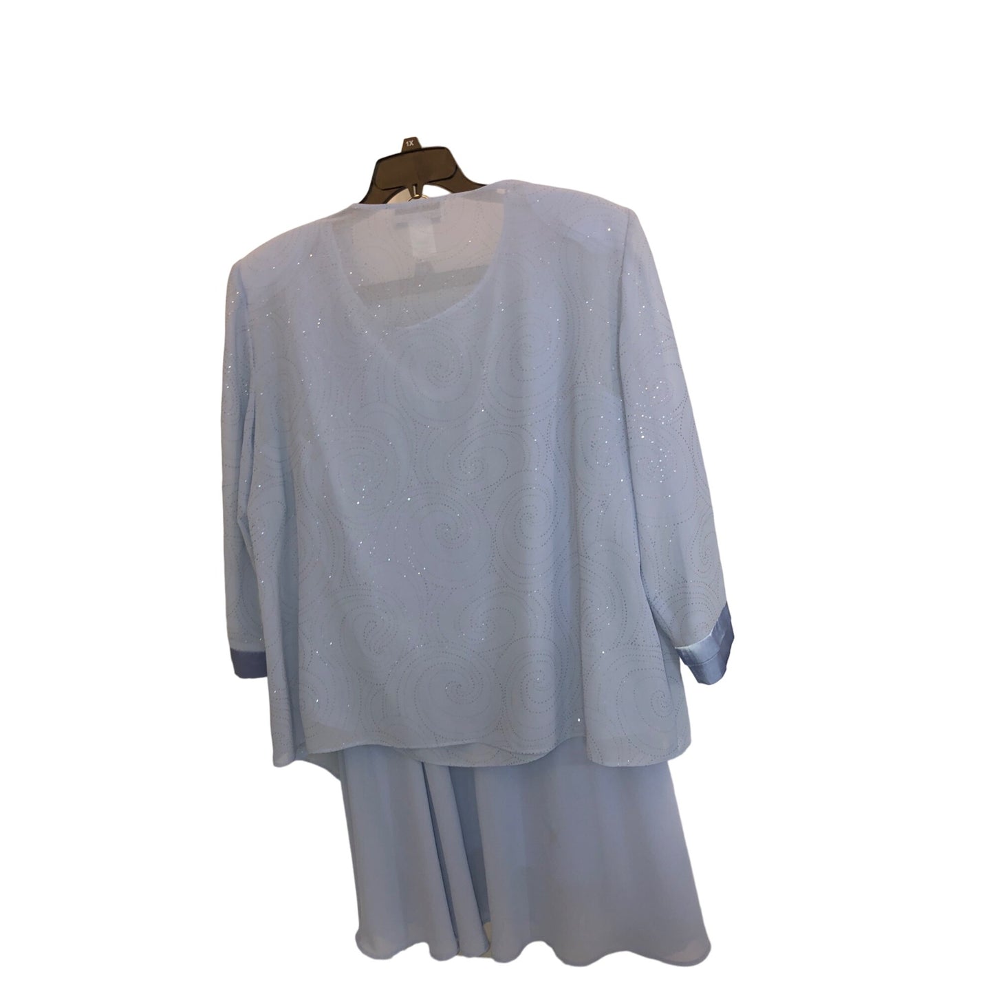 DANA Kay Light Blue 3 Piece Dressy Skirt Suit