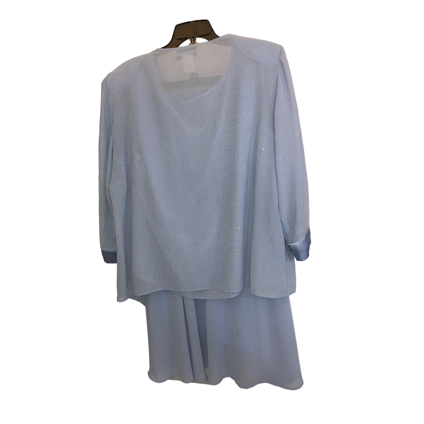 DANA Kay Light Blue 3 Piece Dressy Skirt Suit