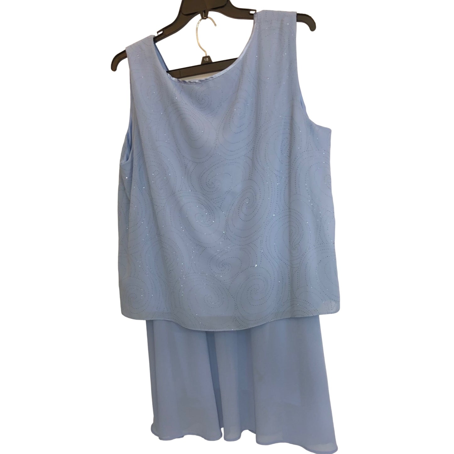 DANA Kay Light Blue 3 Piece Dressy Skirt Suit